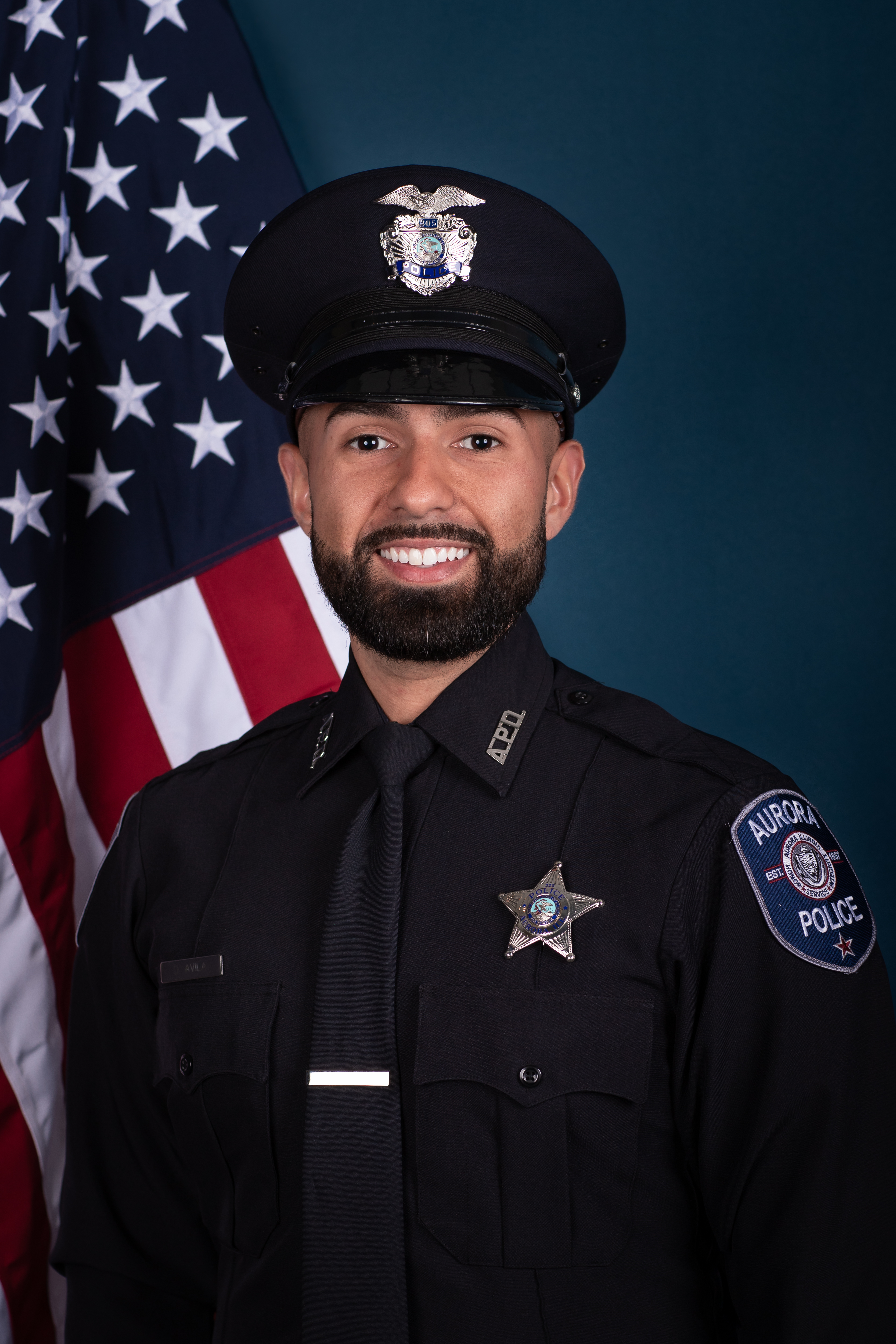 Officer Diego Avila smiling